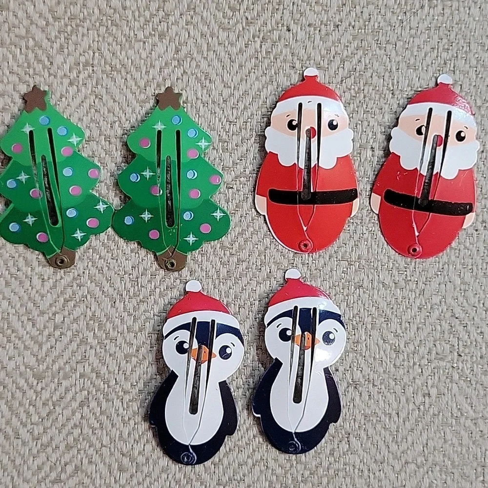Christmas Holiday Hair Clips Set